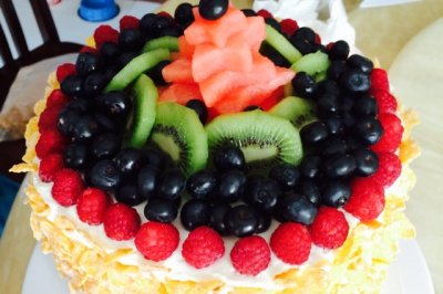 纯水果蛋糕