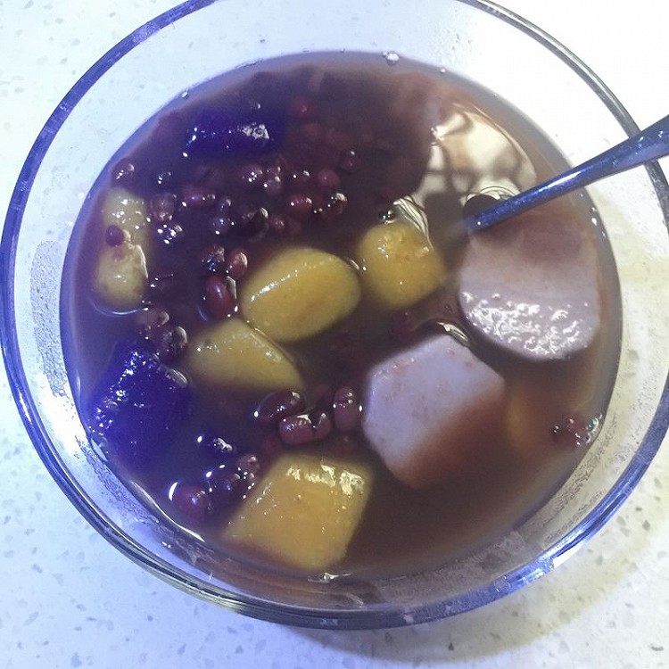 手工芋圆 红豆芋圆汤的做法