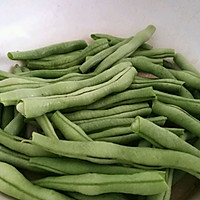四季豆蒸面的做法图解1