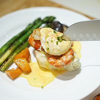 #美食新势力#升级版阿根廷大虾班尼迪克蛋的做法图解5