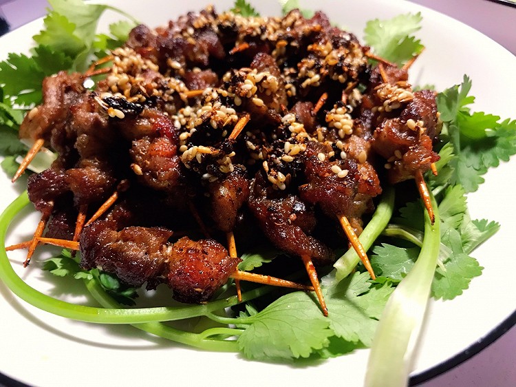 牙签肉（羊肉孜然辣口味）的做法