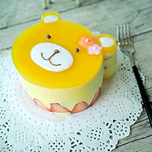 小熊芒果慕斯蛋糕