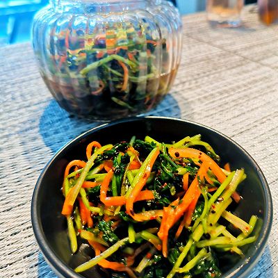 鲜族特色拌香菜~甜辣清爽最开胃~