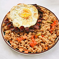 太阳蛋炒饭的做法图解9