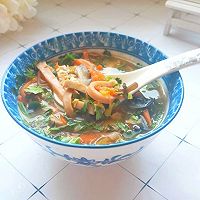 #快手又营养，我家的冬日必备菜品#5分钟搞定的开胃汤：酸辣汤的做法图解10