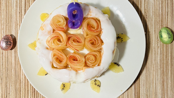 玫瑰花田生日蛋糕