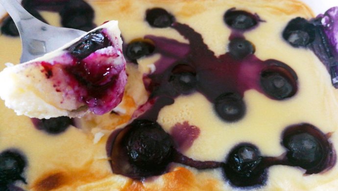 爆浆蓝莓酸奶蛋糕_❤️爱意满满的快手甜点营养早餐