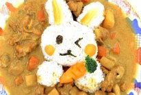 #福临门 福禄双全#兔兔椰香咖喱鸡饭的做法