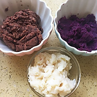 三彩素糕（紫薯+山药+红豆）#宝宝辅食#的做法图解7