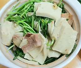 千页豆腐炖肉片的做法