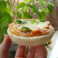 火腿西兰花迷你披萨#硬核菜谱制作人#的做法图解7