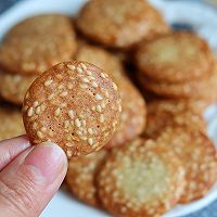 奶香芝麻薄脆饼干的做法图解14