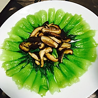 碧绿小炒-香菇青菜的做法图解3