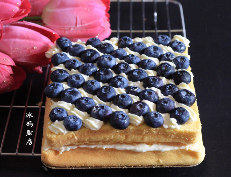 蓝莓裸蛋糕的做法