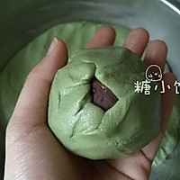 【青团（艾草版）】猪油红豆馅入的做法图解18