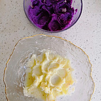 山药紫薯饼的做法图解1