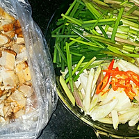 荞头炒烧肉的做法图解1