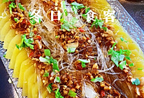 蒜蓉菜系的—五花肉蒸土豆片的做法