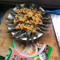 #饕餮美味视觉盛宴#超级鲜香的蒜蓉开背虾的做法图解6