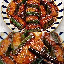 年夜饭不可少的第二道菜～青椒酿虾滑