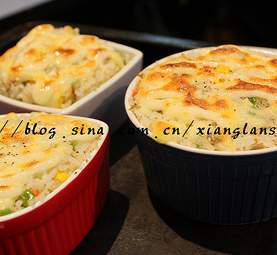 [香兰世家]分分钟的美味—鸡肉肠焗饭 