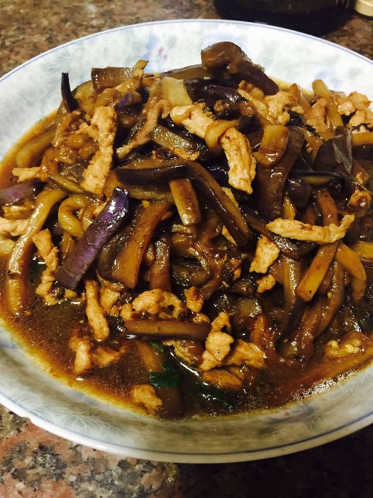 肉丝茄子的做法