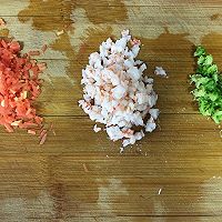 宝宝鲜虾芝士炒饭的做法图解3