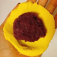 香甜软糯～无油无糖低卡的南瓜紫薯球的做法图解8