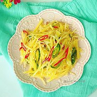 【清爽酸辣土豆丝】#我要上首页酸辣家常菜#的做法图解6