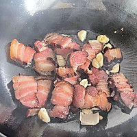蒜苗炒腊肉的做法图解4