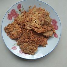 煎银鱼饼