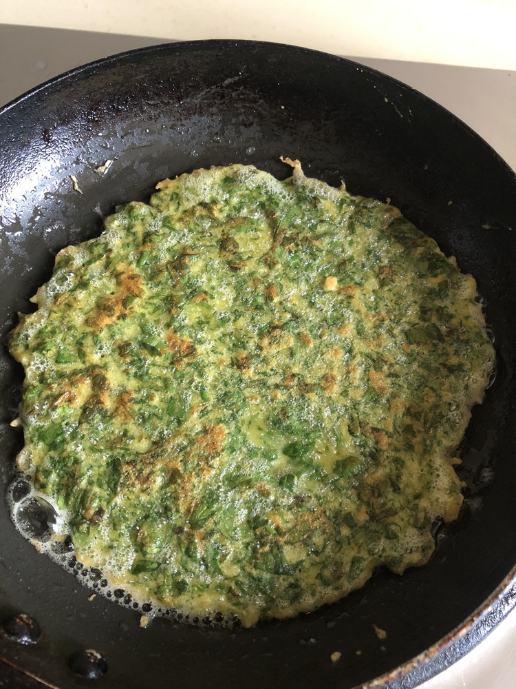 蒿子饼的做法