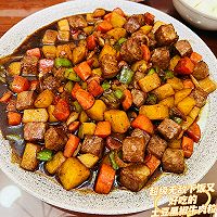 #米饭最强CP#超级无敌下饭的神菜土豆黑椒牛肉粒的做法图解9