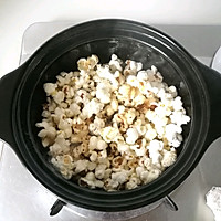 用一口砂锅，制作原味与抹茶二种味道的爆米花的做法图解5