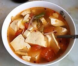 番茄豆腐汤（经典汤品）的做法