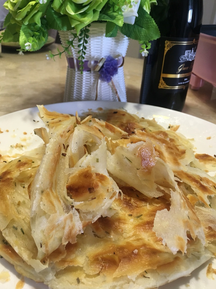 千层葱油饼的做法