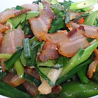 腊肉炒蒜苗的做法图解8