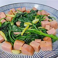 爆炒番薯叶的做法图解4