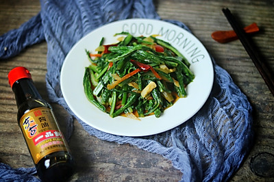 辣炒油麦菜
