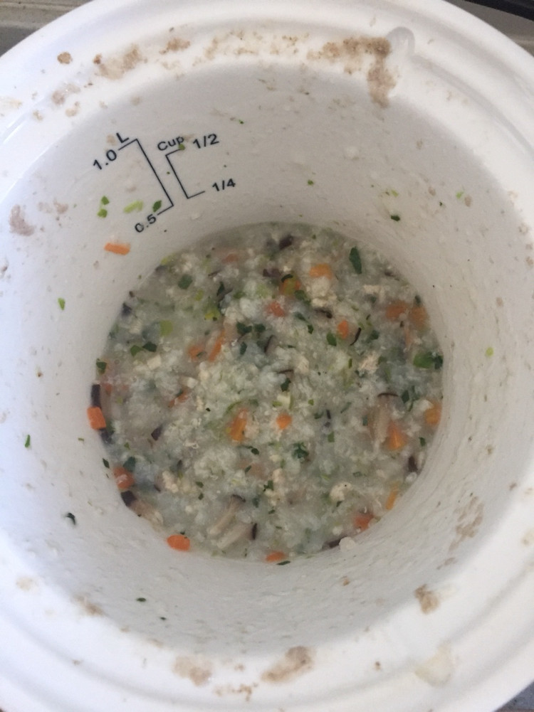 香菇猪肉粥宝宝辅食的做法