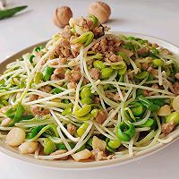 椒蒜酱肉黑豆苗的做法图解7
