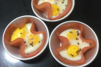 花样火腿烤蛋
