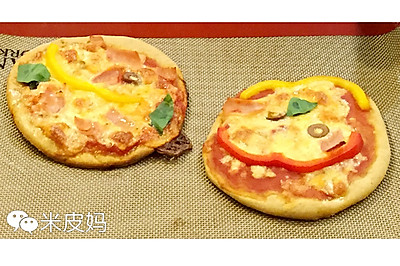 【老皮的亲子厨房】有趣的笑脸Pizza