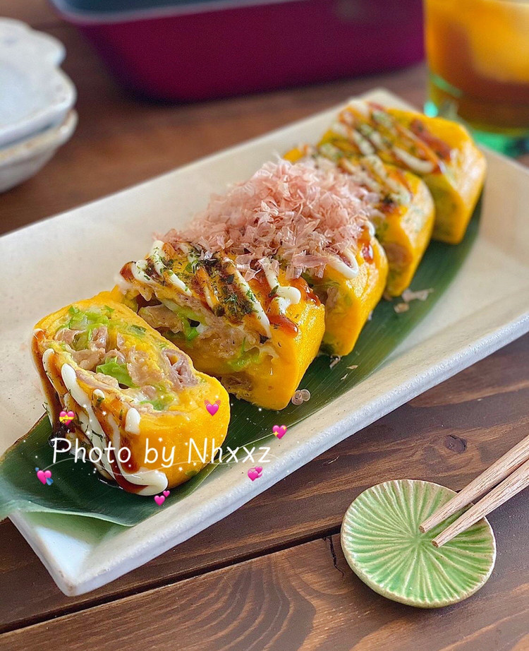 大阪烧风味厚蛋烧的做法