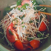 西红柿海带苗金针菇豆腐汤的做法图解3