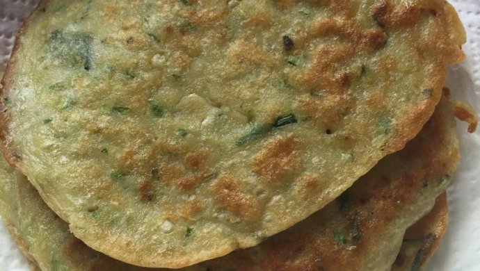 秋葵蛋饼