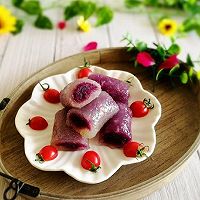 #精品菜谱挑战赛#辅食计划+水晶紫薯卷的做法图解20