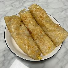 虾仁鸡蛋手抓饼