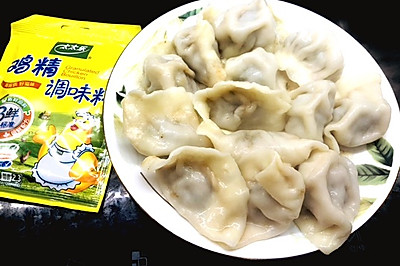 沙葱肉馅水饺