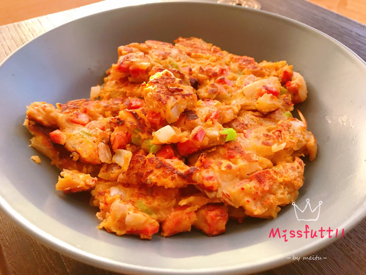 辣白菜泡菜饼的做法
